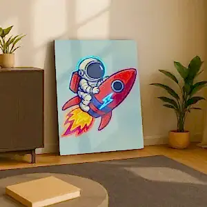 Astronot! Neon Led Tabela